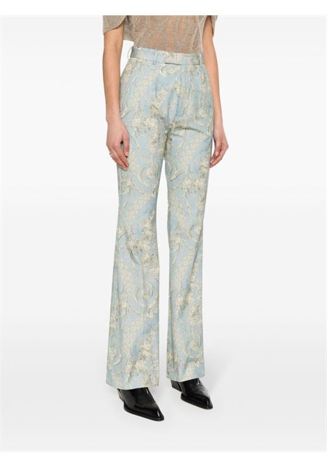 Pantaloni con stampa ray in blu - donna VIVIENNE WESTWOOD | 1F010008W00NAK302